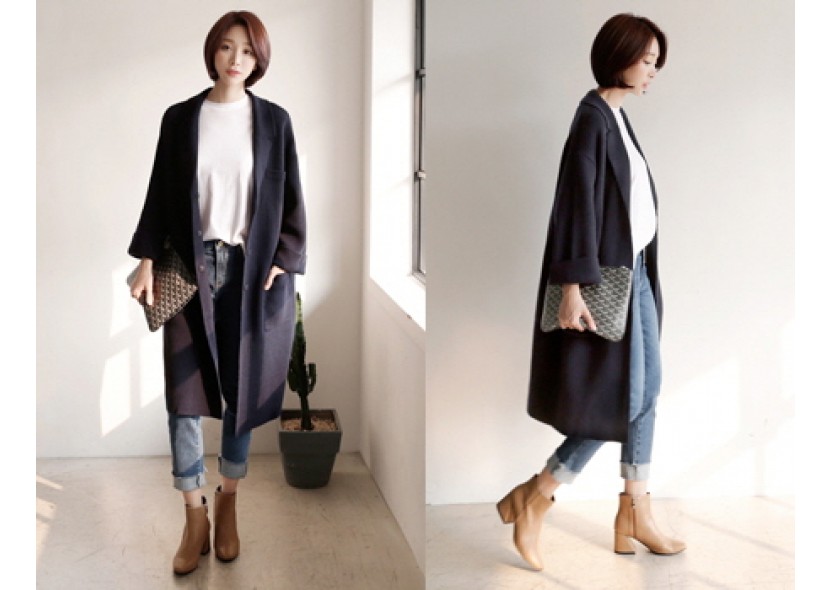 Charles Wool Knit Coat