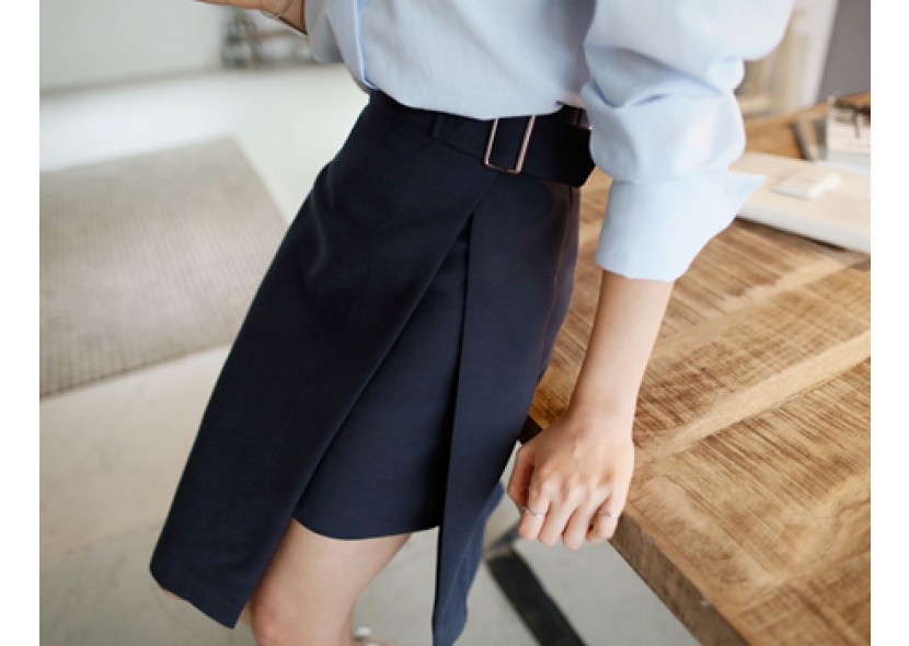 Kiara Buckle Wrap Skirt