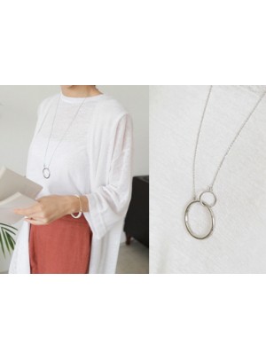 Silver Circle Necklace 