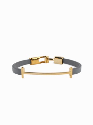 Leather Gold Coloratio Bracelet